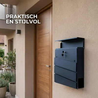 Image de Boîte aux lettres ParcelXL - Boîte aux lettres murale design - Anthracite