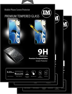 Zdjęcie produktu dla 3X szkło ochronne 9H kompatybilne z REALME GT NEO 2 screen protector custom-fit glass