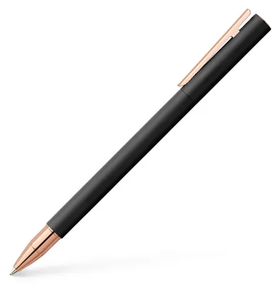 Produktbild von FABER-CASTELL TR Neo Slim Metall Schw., rosegoldfarben
