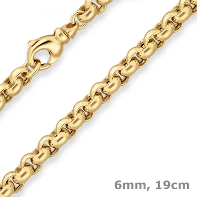 6mm-Armband-Erbskette-hohl-aus-585-Gelbgold-19cm