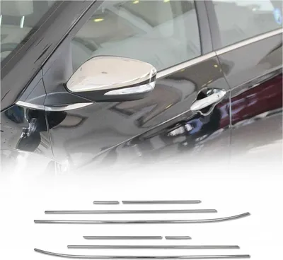Image de Moulures de fenêtre pour Hyundai i30 Kombi 2012-2017 Acier inoxydable Chrome 8pcs