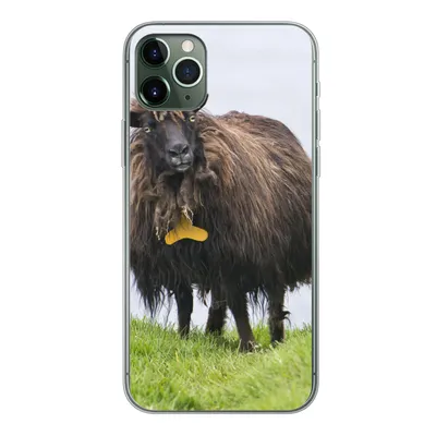 Produktbild von MuchoWow® Handyhülle Schutzhülle Hülle für iPhone 11 Pro Max Schafe - Braun - Meer Silikon Softcase Handy Hülle - Schutz