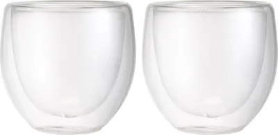 Obrázek produktu pro Pohár MagicHome Lungo na kávu/čaj, termo s dvojitou stěnou, 170 ml, bal. 2 ks