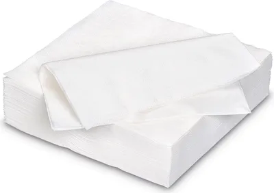 Produktbild von Servietten aus Papier 25x25cm 2-lagig 50 Stück Weiß