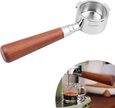 Bodenloser Siebträger 54 mm, Edelstahl, für Espressomaschinen