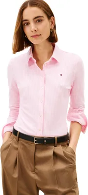Produktbild von Tommy Hilfiger Damen Hemd 1985 Slim mit Spitzkragen, Mehrfarbig (Ithaca STP/Clas