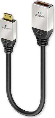 Produktbild von SONERO HDMI-Adapter Metallstecker, 0,25 m, mini-Stecker/Kupplung