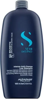 Obrázek produktu pro Alfaparf Milano Semi Di Lino Brunette Anti-Orange Low Shampoo neutralizující šampon pro hnědé odstíny 1000 ml