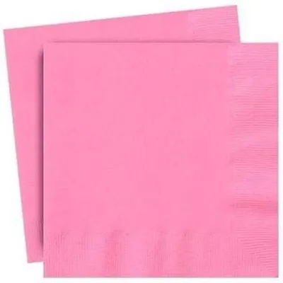 Image de Serviettes en papier roses (paquet de 20)