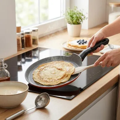 Imagen del producto de Sartén para crepes y tortillas Florina Chili, de aluminio, de Mateusz Gessler, 28 cm