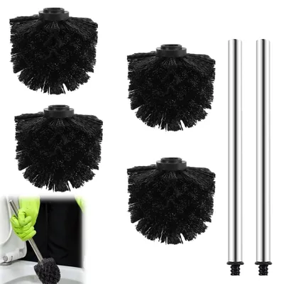 Image de Omgoods - Têtes de brosse de toilette de rechange - Lot de 4 pour un nettoyage en profondeur