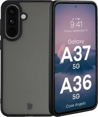 Produktbild von Handyhülle für Galaxy A37 5G / A36 5G, Bizon Case Angelo, Getönte mit schwarzem Rahmen