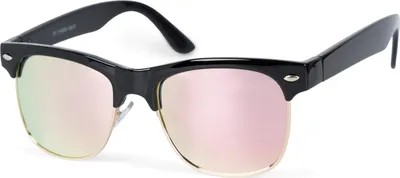 Produktbild von styleBREAKER Kinder Sonnenbrille im Retro Design mit ovalen Gläsern | Materialmix aus Kunststoff und Metall | für Kleinkinder 2 bis 5 Jahre