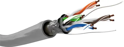 Image de Goobay 15012 CAT 5e câble réseau, F/UTP, gris, 100 m - CU, AWG 26/7 (stranded), PVC