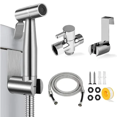 Productafbeelding van Bidetspuit voor toilet, handspuit, set spuitkoppen voor de badkamer, spuitopzetstuk