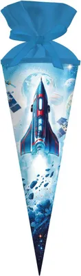 Immagine prodotto di Cono scuola Goldbuch 50 cm rotondo razzo spaziale blu