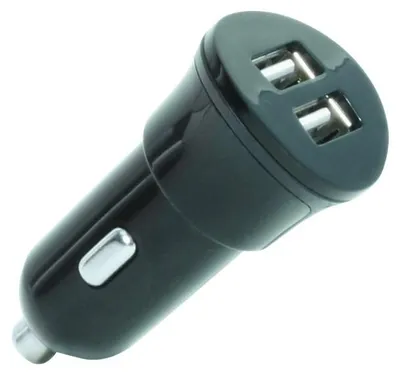 Produktbild von Mobilis Car Charger 2 USB, Auto, Zigarettenanzünder, Schwarz