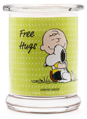 Obrázok produktu pre Vonná sviečka Peanuts - sklenená nádoba, vôňa do domácnosti
