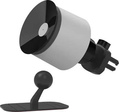 Image de Support de téléphone à ventouse pour voiture Support de smartphone à trou d'air pour véhicule Argent