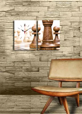 Produktbild von Opviq, 2P3040CS- CLA2630, Bunt, Wanduhren, 64 x 40 cm, 100% Wildleder -Leinwand