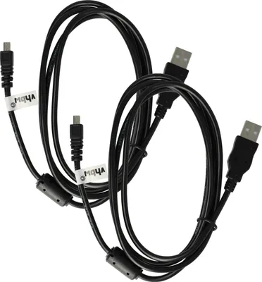 Produktbild von vhbw 2x USB-Kabel Ersatz für Nikon UC-E6 für Kamera, Camcorder - Datenkabel, 150 cm