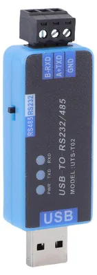 Produktbild von USB-zu-485/232-Kommunikationsmodul – industrieller bidirektionaler Halbduplex-Seriellport-Leitungswandler mit integrierter Schutzschaltung und rückstellbarer Sicherung