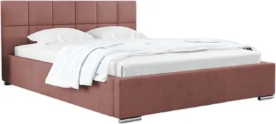 Produktbild von Carlo 180 x 200 cm - Polsterbett mit Bettkasten und Holzrahmen - Doppelbett mit h¶her Kopsttze - Ohne Matraze  -Rosa