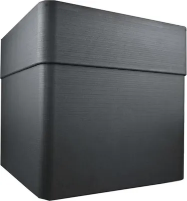 Produktbild von Quadratischer Blumenkasten 40 cm - EDA - CAREL - 26 l - Mit Rollen - Für den Innen- und Außenbereich - 39 x 39 x 39 cm (H) - Anthrazitgrau