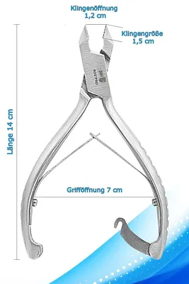 Produktbild von SMI Nagelzange HalbKopfschneider Fußnagelzange Fußpflege Nagelhautschieber Eckenheber 5-tlg.,  Für dicke und starke Nägel