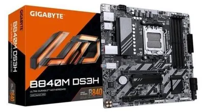Obrázek produktu pro Základní deska GIGABYTE B840M DS3H, Micro-ATX, čipset AMD B840, DDR5, PCIe 5.0