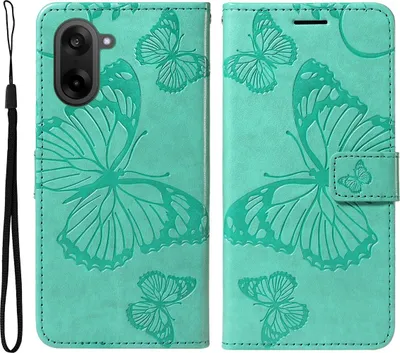 Produktbild von OnePlus Nord CE5 Hülle - Coverup Schmetterlinge Klapphülle - Mintgrün