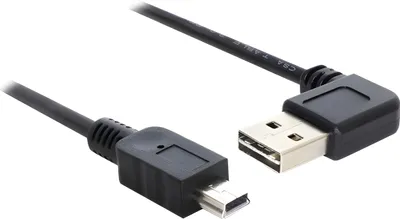 Obrázok produktu pre DeLOCK 85175, 0,5 m, USB A, Mini-USB B, USB 2.0, Samec/samec, Čierna