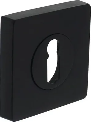 Produktbild von Rosettenpaar Intersteel BB eckig schwarz matt 55x55 mm