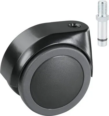 Produktbild von Tarrox Schwerlast Doppelrolle 100 mm, bis 120 kg. mit Stift/Gewinde 10 mm