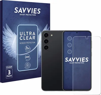 Produktbild von 6x Für Samsung Galaxy S23 (Display+Kamera) Schutzfolie Savvies Displayschutz Display Schutz Folie Klar Transparent