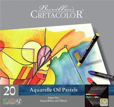 Obrázek produktu pro Cretacolor Aquarellstics olejová báze, 20 barev