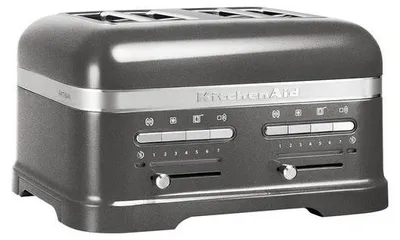 Produktbild von KitchenAid 5KMT4205EMS, 4 Scheibe(n), Grau, Metall, Tasten, Niveau, 2500 W, 220 - 240 V