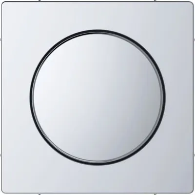 Produktbild von Merten MEG5250-6036 Zentralplatte mit Drehknopf Abdeckung für Dimmer D-Life edelstahl lackiert