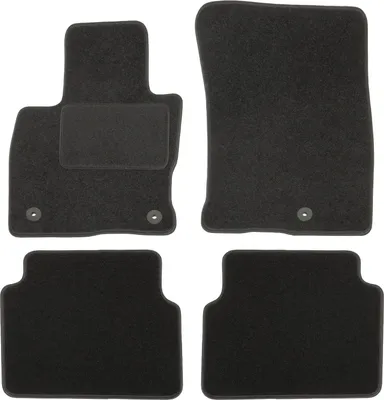 Image de Tapis De Sol Noir Velours Pour Ford Kuga Pour 2020 4pcs, Ajustement précis, Base Antidérapante, Renforcée dans la Zone de la Pédale