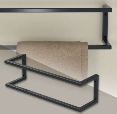 Produktbild von ML-Design věšák na ručníky, 15x15x50 cm, antracitový, z oceli
