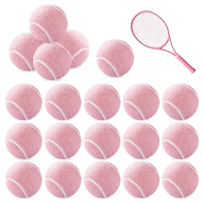 Immagine prodotto di Solidchoice - Set di 20 palline da tennis rosa, ideali per allenamento e gioco