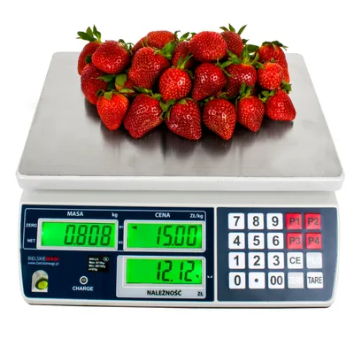 Produktbild von Geeicht Akku Hofwaage Ladenwaage Verkaufswaage 15/30kg Marktwaage mit Eichung Kontrollwaage