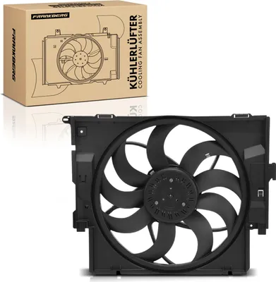 Obrázok produktu pre Frankberg 1x ventilátor chladenia motora s rámom ventilátora chladiča BMW F30 F80 F31 F32 F82 F33 F83 F34 F36