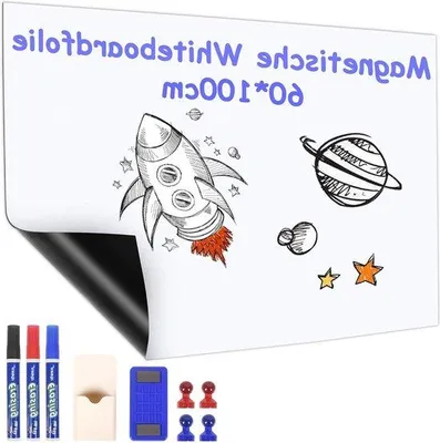 Produktbild von Famanu Wandfolie Magnetisch Selbstklebend - 60 x 100 cm - Für Whiteboard-Nutzung