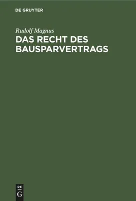 Produktbild von Das Recht des Bausparvertrags