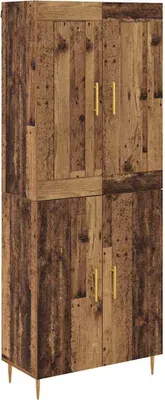 Zdjęcie produktu dla Highboard Stare drewno 69,5 x 34 x 180 cm