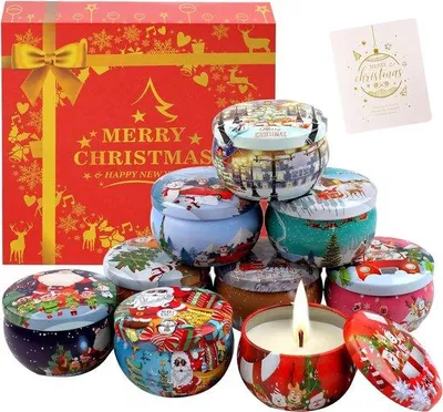 Produktbild von Famanu Duftkerzen Set - Aromakerzen, Geschenkset mit 9 Stück