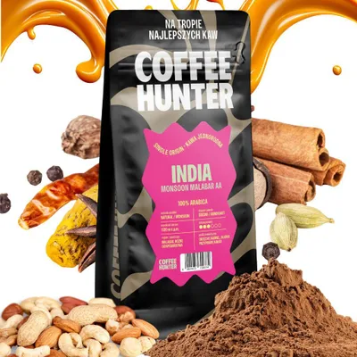 Produktbild von India Monsoon Malabar AA 1000g Kaffeebohnen