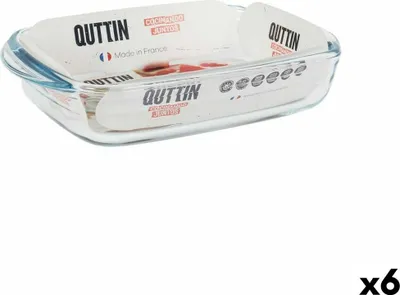 Obrázek produktu pro Kastrol quttin obdélníkový skleněný 950 ml 22,8 x 14,9 x 4,5 cm (6 kusů)
