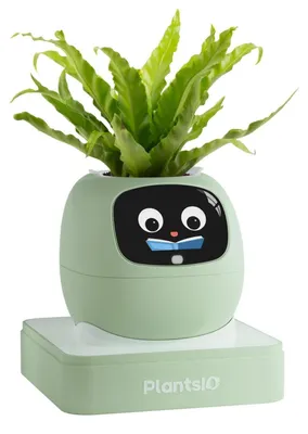 Productafbeelding van Slimme bloempot met app-bediening en automatische bewatering, in mintgroen